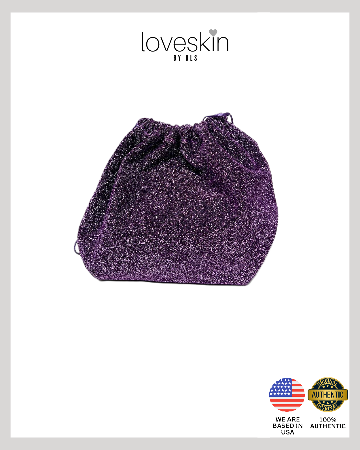 ULTA Beauty Sparkling Drawstring Cosmetic Bag