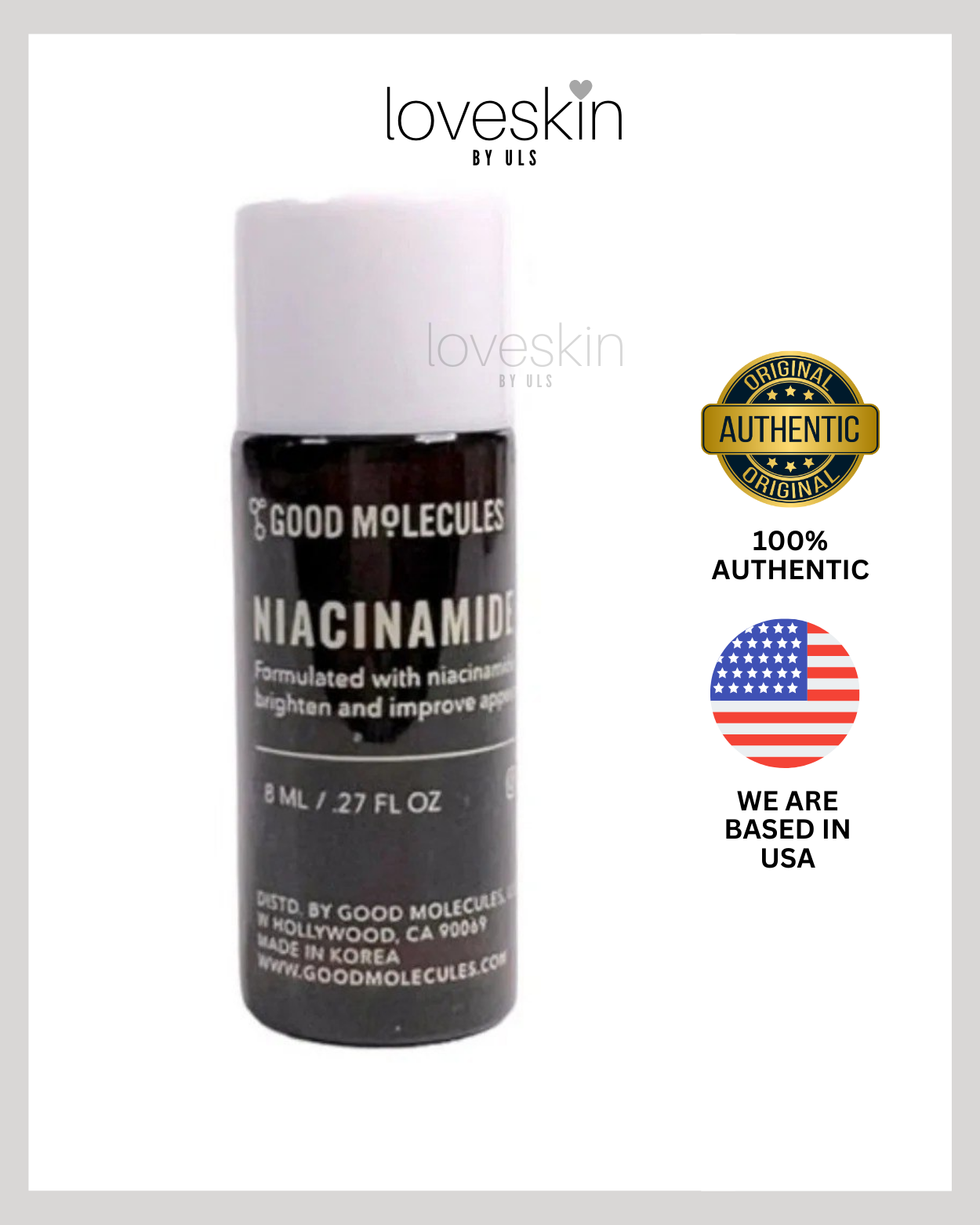 GOOD MOLECULES niacinamide brightening toner (Size: 8ml)