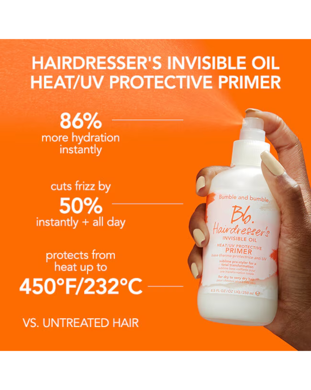 Bb. Hairdresser's Invisible Oil Heat/UV Protective Hair Primer Leave-In Conditioner 30ml/1oz