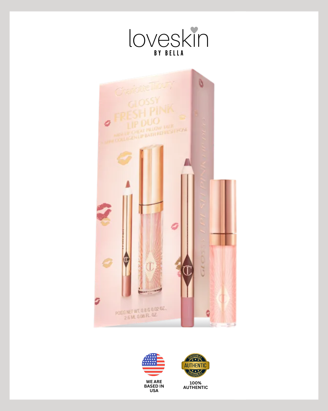 Charlotte's GLOSSY LIP DUO FRESH PINK