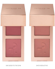 PATRICK TA  Mini Must-Have Major Headlines Double-Take Crème & Powder Blush Duo Set