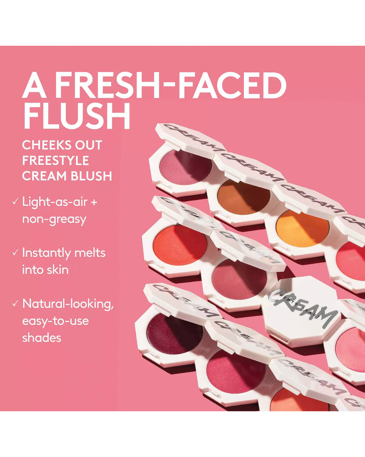 FENTY BEAUTY by Rihanna Cheeks Out Freestyle Cream Blush