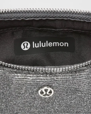 Lululemon City Essentials Nano Shoulder Bag Glitter in Dark Silver
