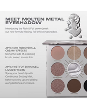 Morphe Rich & Foiled Going Platinum Eyeshadow Palette