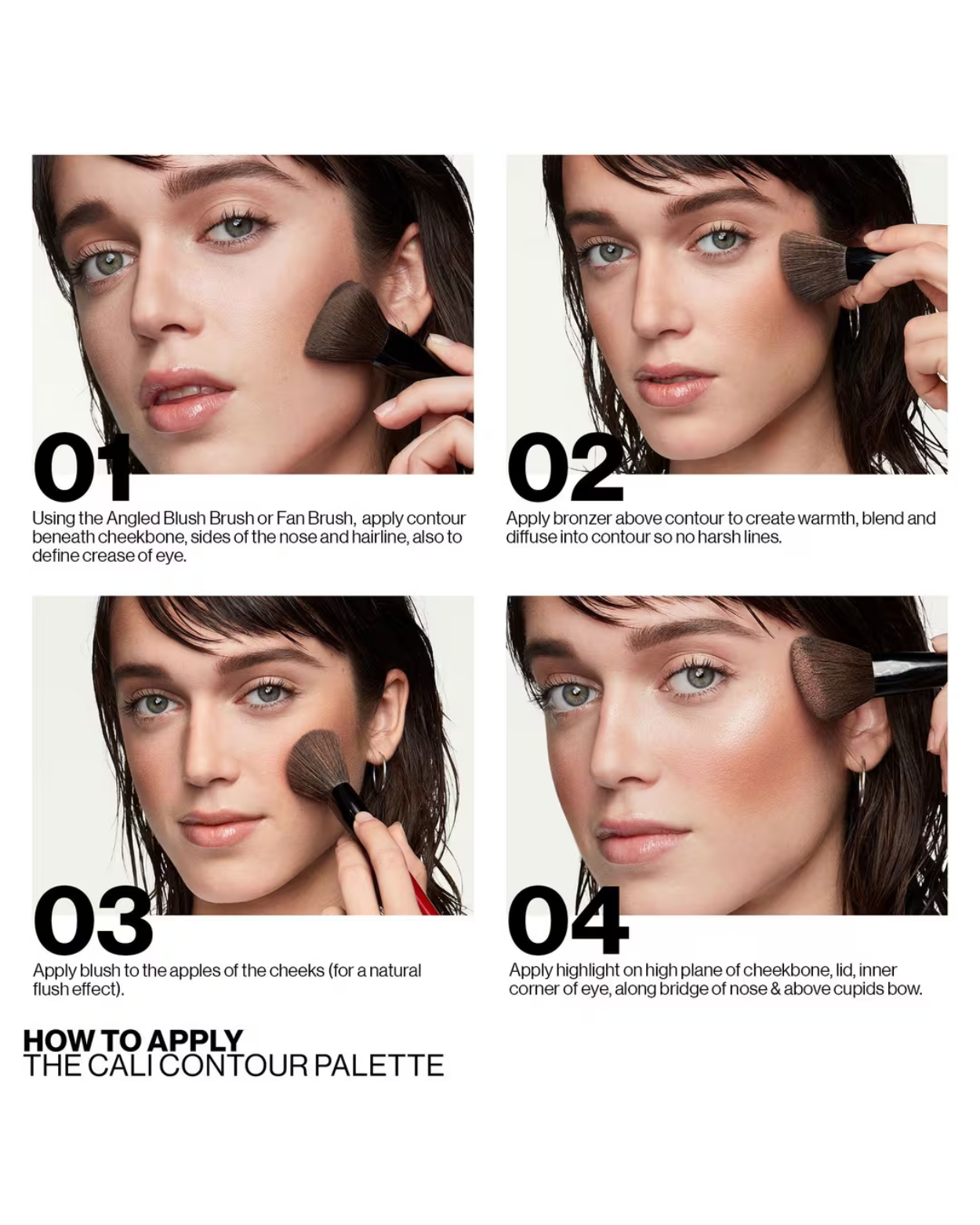 Smashbox Cali Contour Blush, Highlighter, & Bronzer Face Palette | Code: Light/Medium