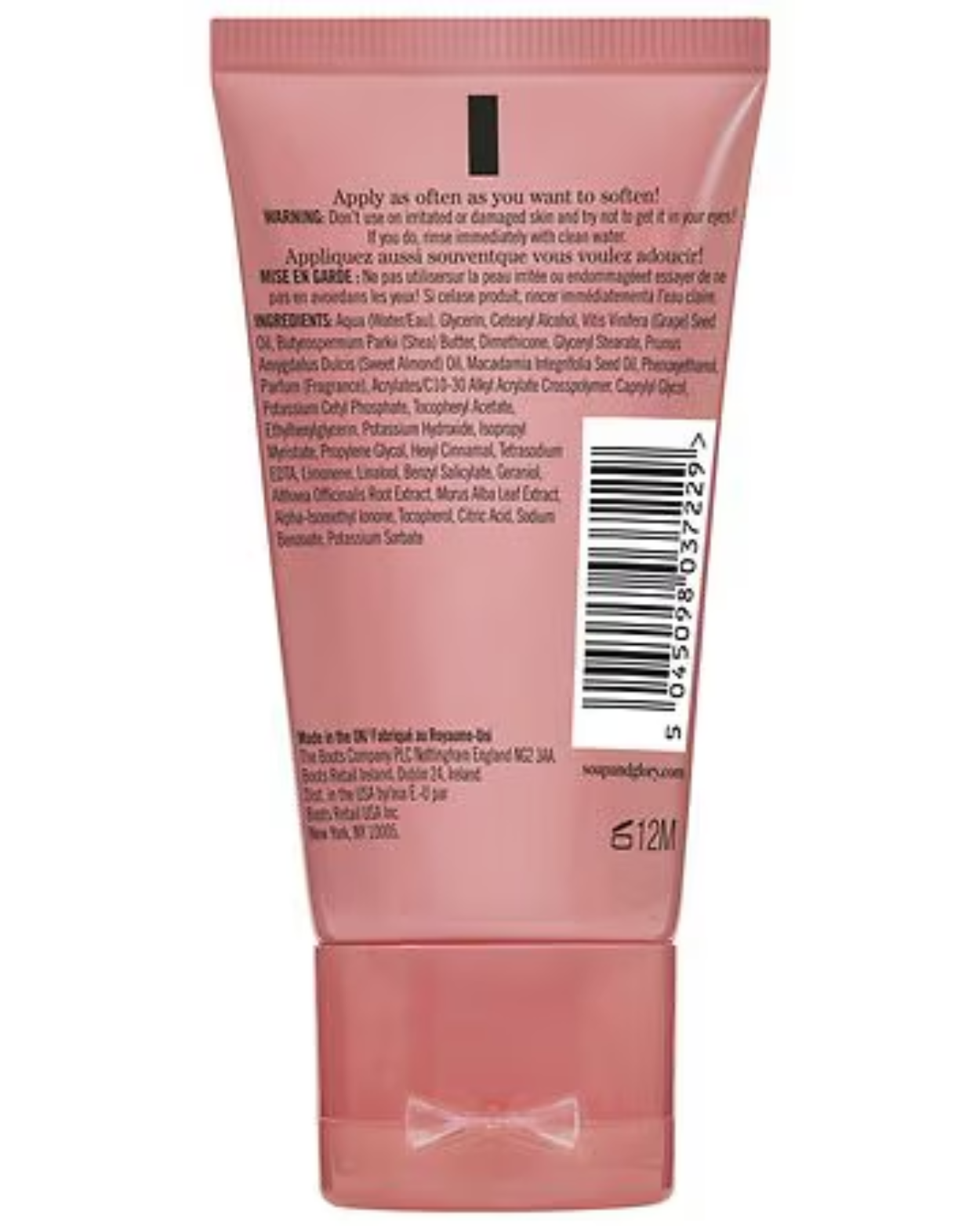 Soap & Glory Hand Food Hydrating Hand Cream Original Pink (Size: 50ml)