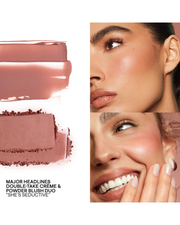 PATRICK TA  Mini Must-Have Major Headlines Double-Take Crème & Powder Blush Duo Set