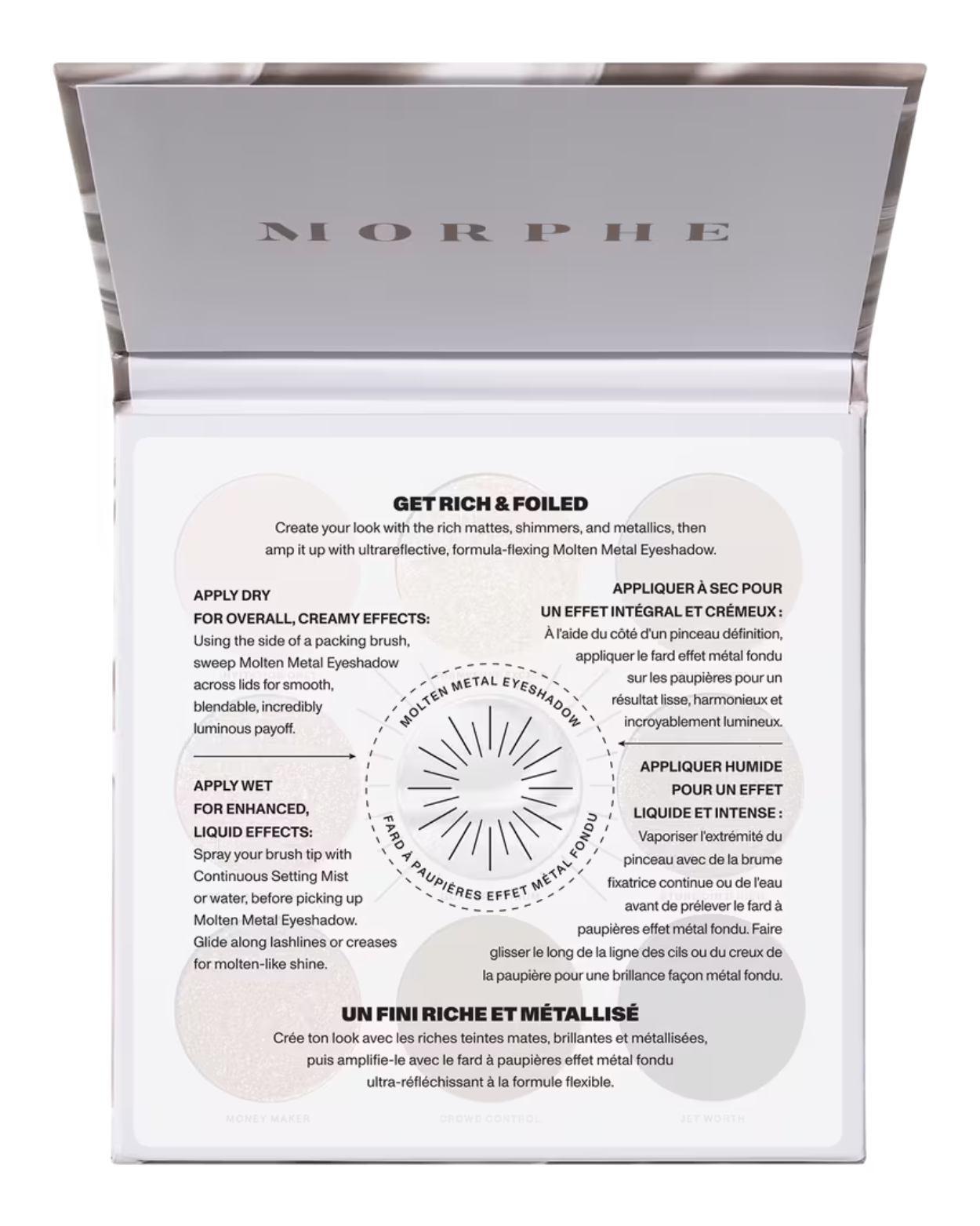 Morphe Rich & Foiled Going Platinum Eyeshadow Palette