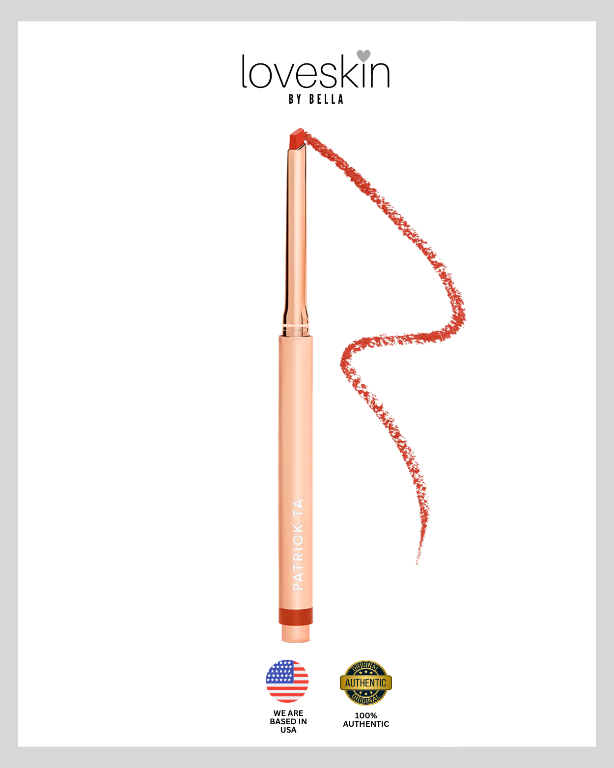 Patrick Ta Major Headlines - Precision Lip Crayon | Shade: She's Not From Here (Orange Red) (Size: 0.36G)