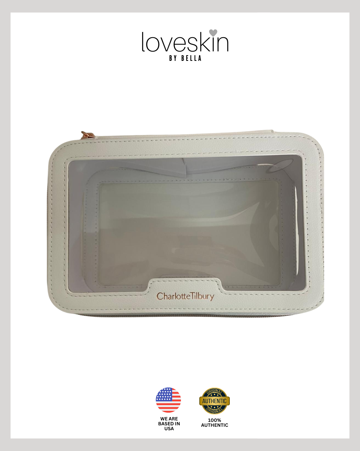 Charlotte's White Unreal Cosmetic Bag