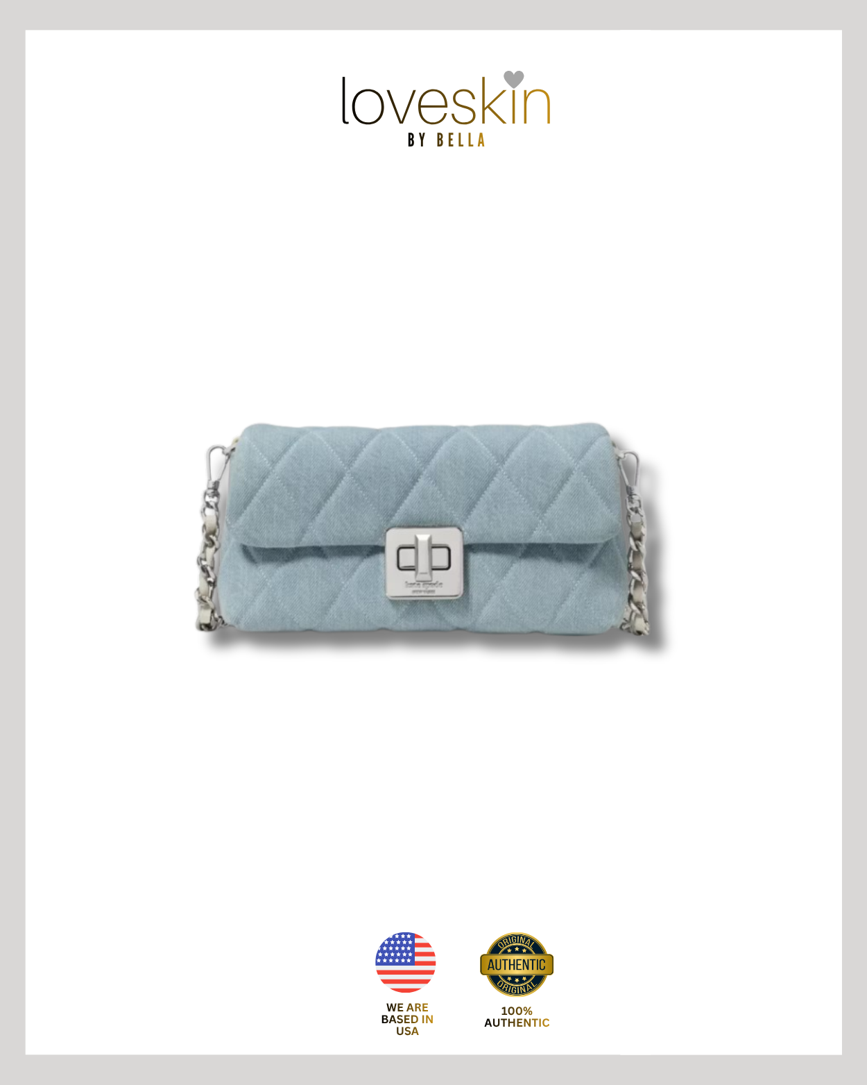 KS Carey Denim Wallet On Chain (KN709)