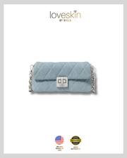 KS Carey Denim Wallet On Chain (KN709)