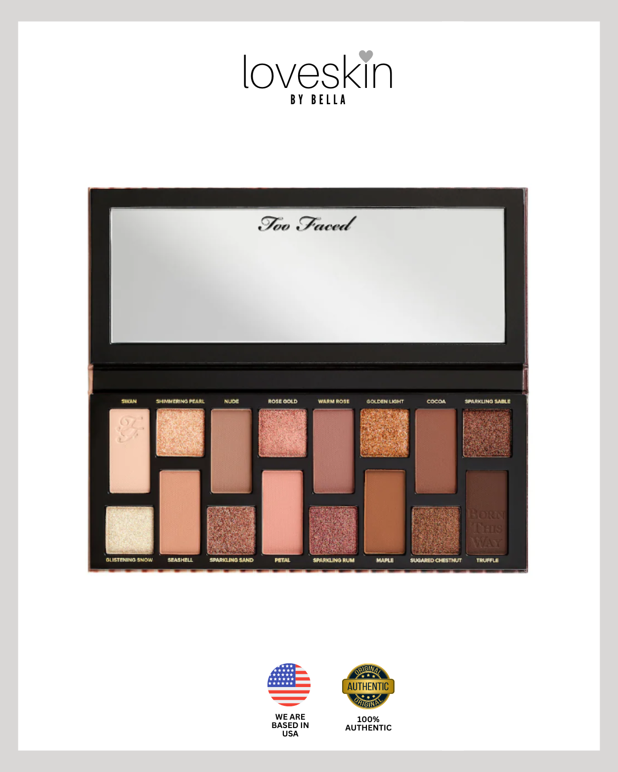 (Incoming Stock: ETA 30 Days) Too Faced  Born This Way The Natural Nudes Eyeshadow Palette
