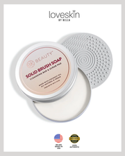 Solid Brush Soap with Cleaning Pad
