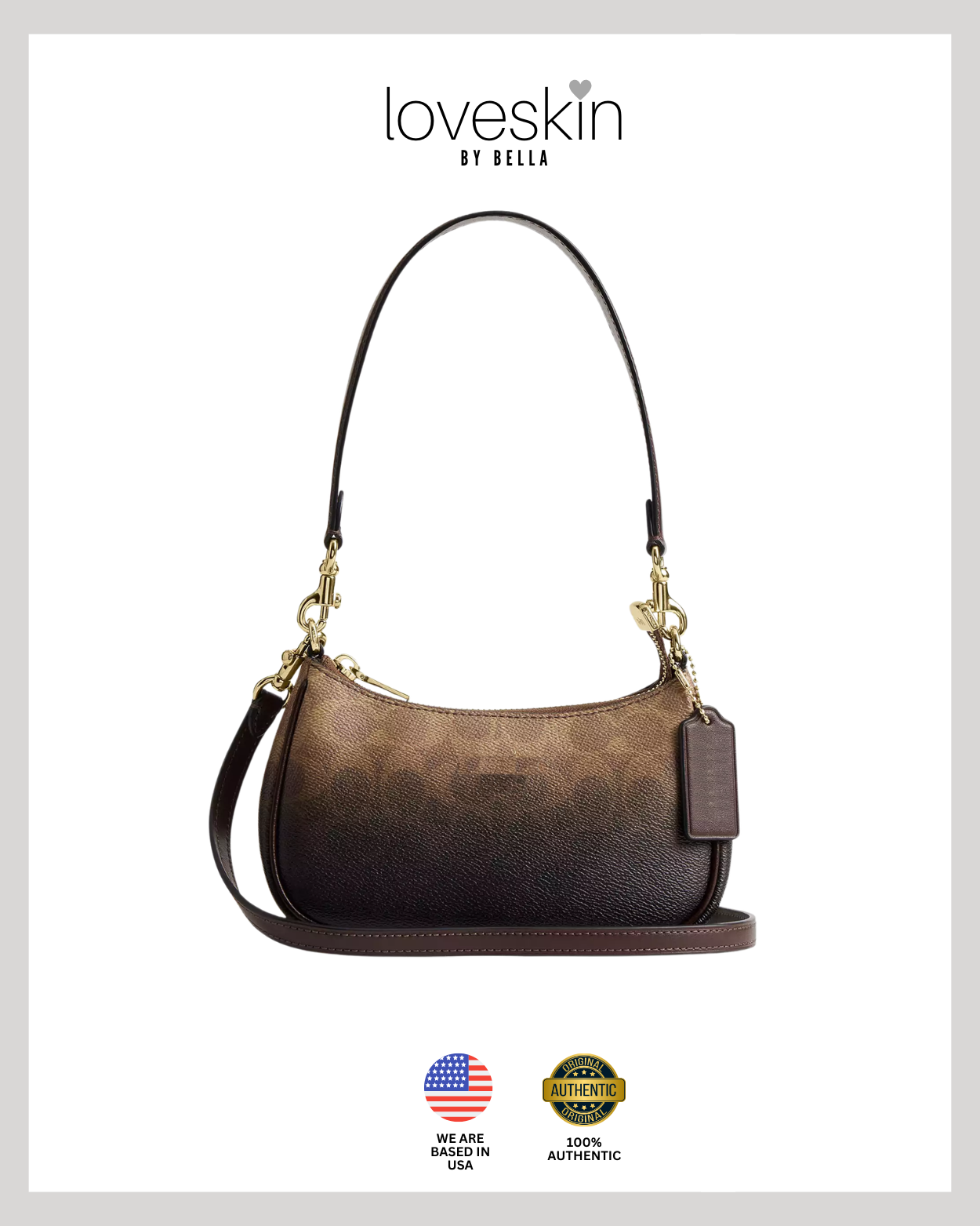 Teri Mini Crossbody Bag In Ombre Signature Canvas (CDW51)