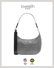 Lululemon City Essentials Small Shoulder Bag 3L Glitter in Dark Silver
