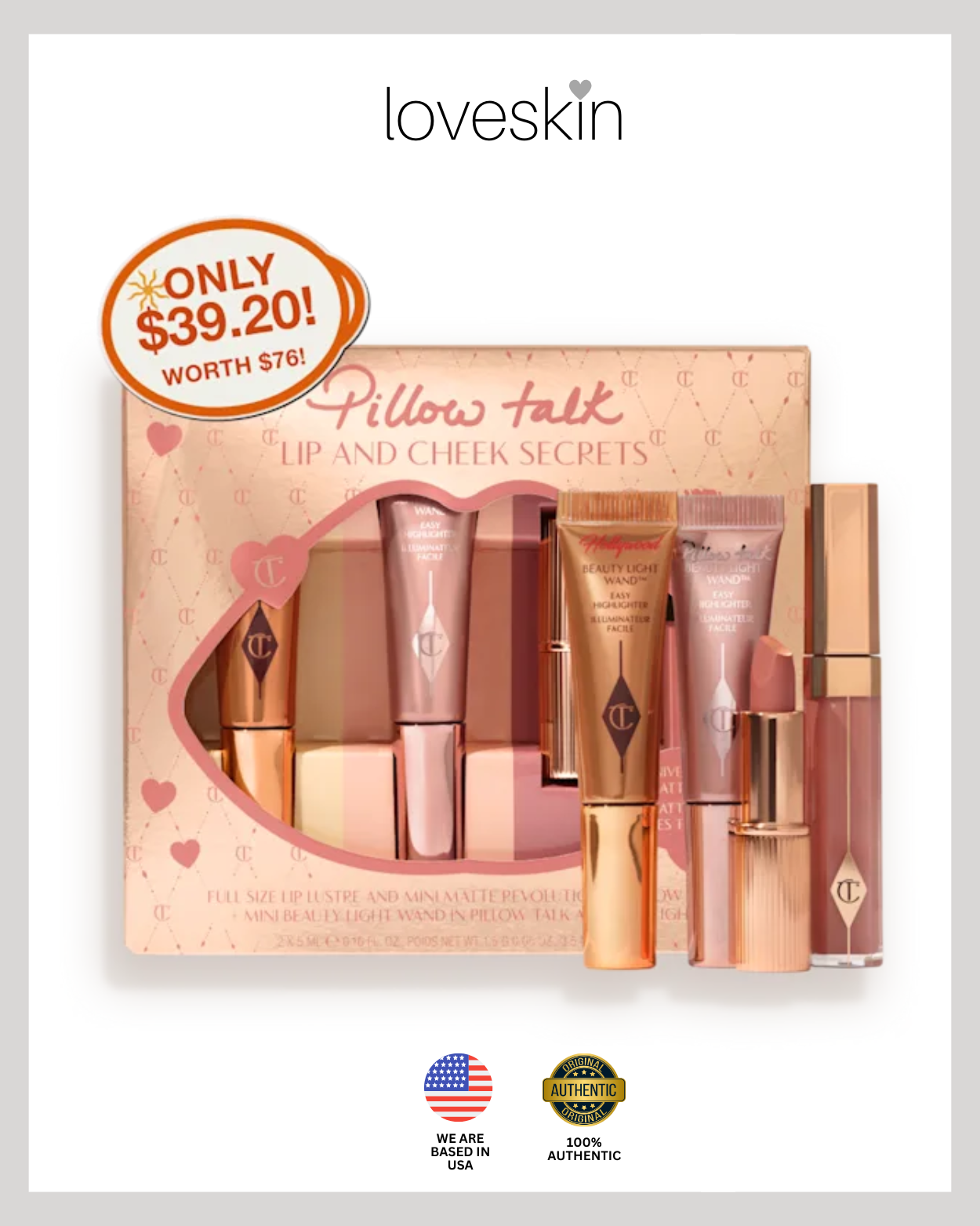 CHARLOTTE TILBURY PILLOW TALK LIP & CHEEK SECRETS PILLOW TALK