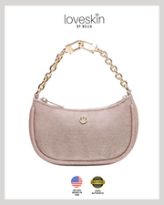 Lululemon City Essentials Nano Shoulder Bag Glitter in Pink Champagne