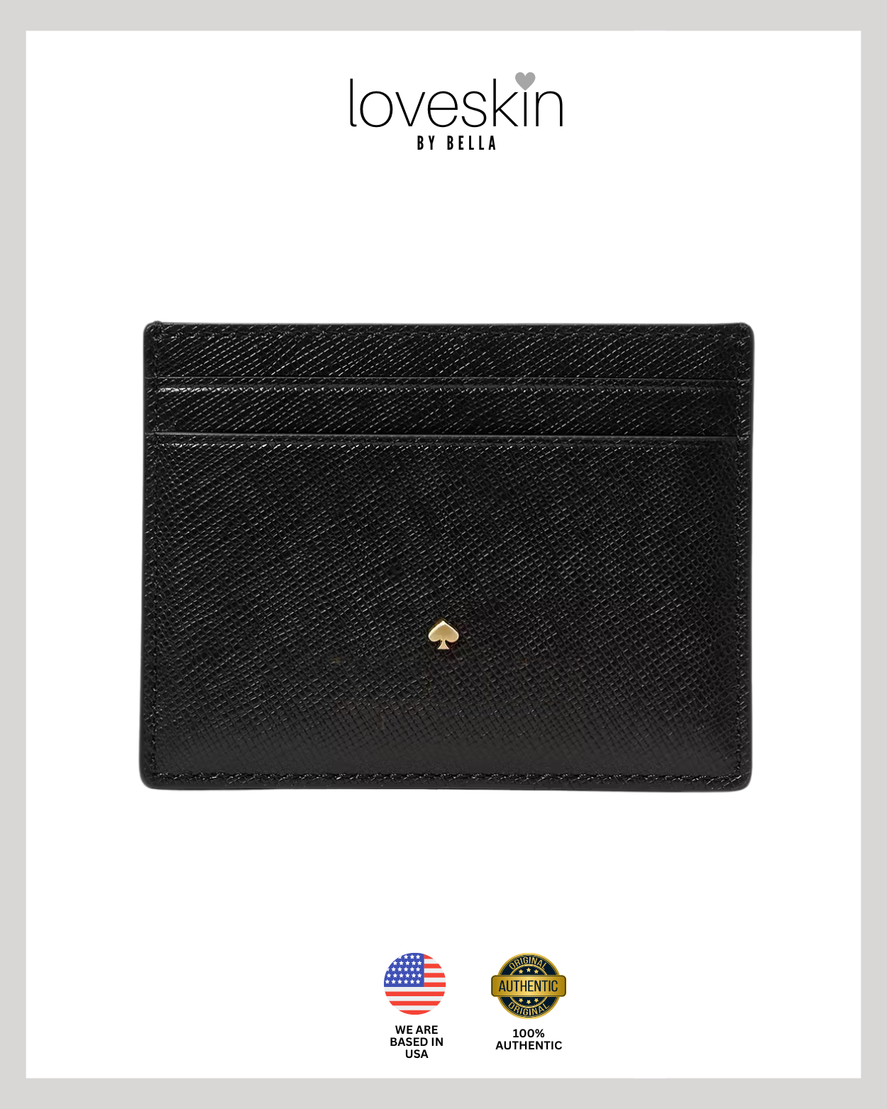 [100% Authentic or Money Back Guaranteed]  KS Small Slim Card Holder (KN760)