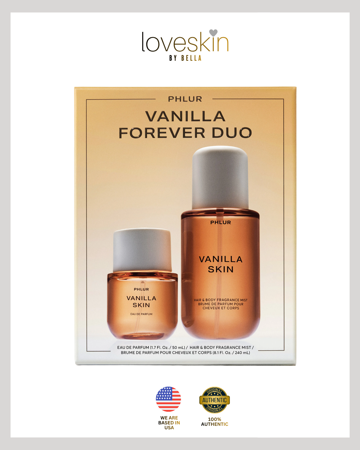 PHLUR Vanilla Skin Forever Duo