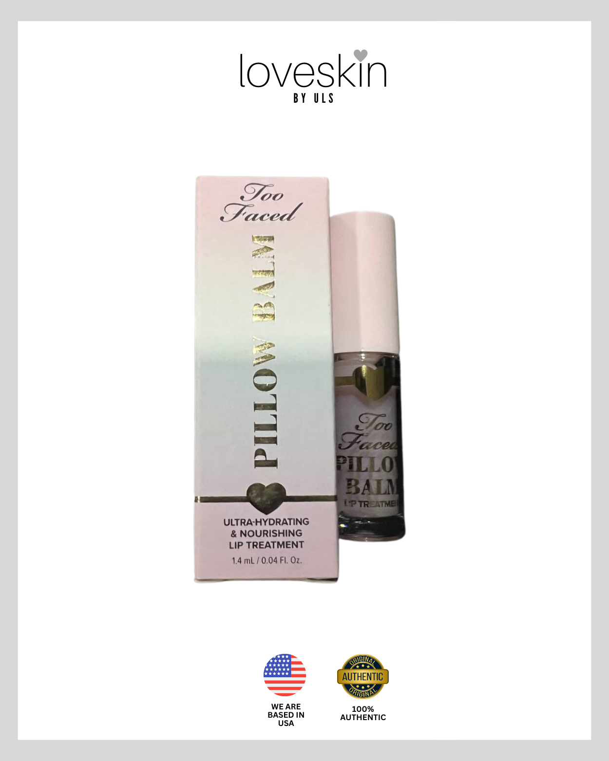 Too Faced  Pillow Balm Hydrating Lip Treatment Lip Balm | Shade Original (Size: 1.4ml)