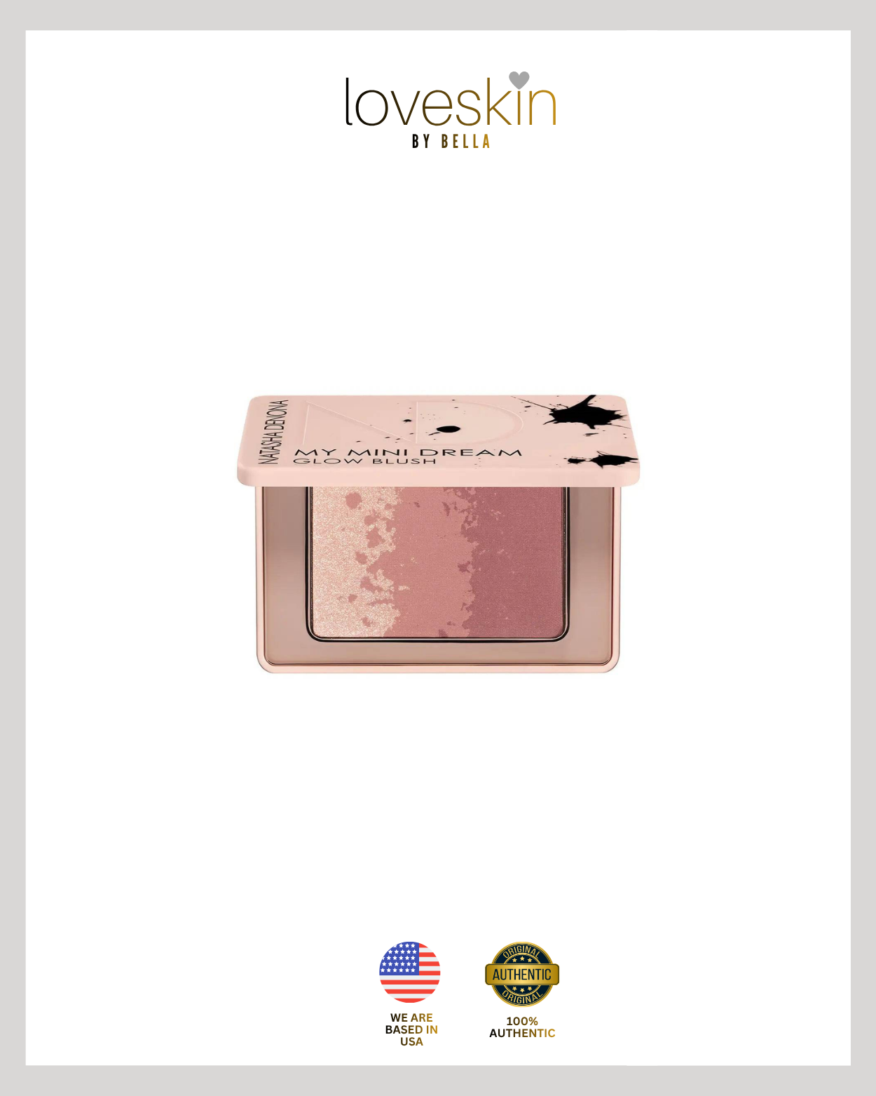 (Incoming Stock: ETA 30 Days) NATASHA DENONA MY MINI DREAM GLOW BLUSH Blush & Highlighter Trio