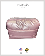 Marc Jacobs Fragrance Toiletry Bag Cosmetic Travel Case - Rose Gold Puffy