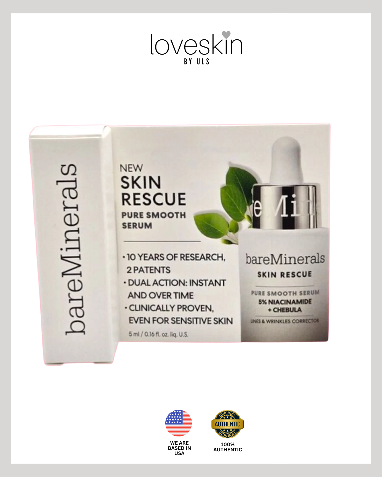 bareMinerals SKIN RESCUE Pure Moisture Serum with 1% PGA (Size: 5ml)