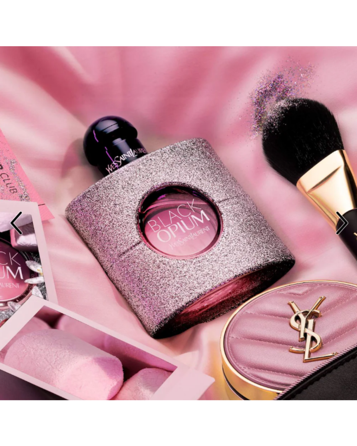 Y$L Black Opium Eau de Parfum Glitter with Marshmallow & Coffee(90ML)