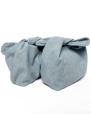 Ulta Beauty Soft Knot Makeup Bag with Magnetic Closure – Dusty Blue