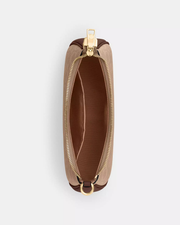 [100% Authentic or Money Back Guaranteed] Teri Shoulder Bag In Signature Canvas in Gold/Tan/Brown(CV933)