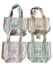 Trader Joe's Limited Striped Mini Canvas Tote Bags