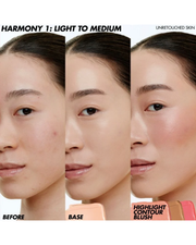 MAKE UP FOREVER HD SKIN FACE ESSENTIALS PALETTE WITH HIGHLIGHTERS |  Harmony 1 - Light to medium