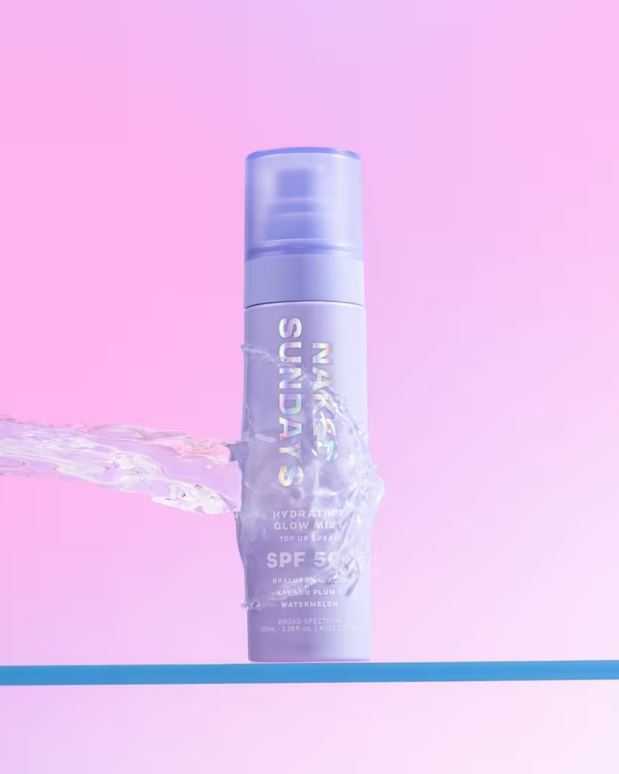 Naked Sundays   Hydrating Glow Mist Setting Spray SPF 50+ (Size: 75ml)