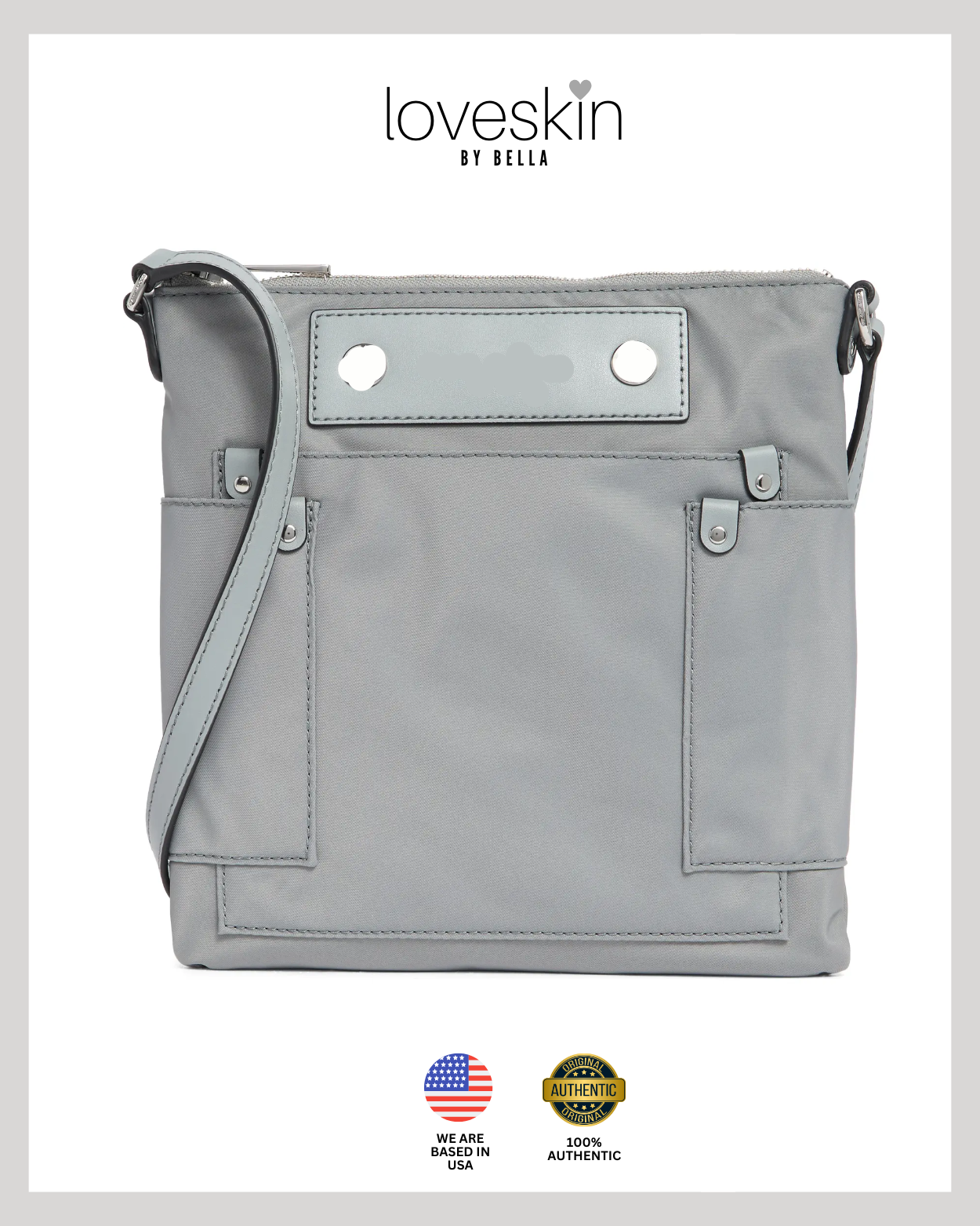 [100% Authentic ✅ or Money Back Guaranteed] MJ Swing Pack Bag Preppy Nylon in Rock Grey (10631483)