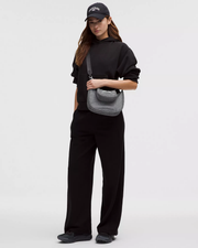 Lululemon City Essentials Nano Shoulder Bag Glitter in Dark Silver