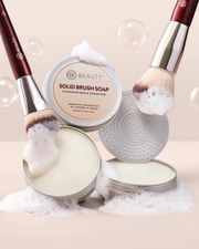 Solid Brush Soap with Cleaning Pad