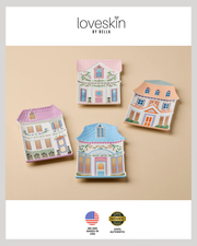 Lenox Spice Village House Accent Plates, Set of 4