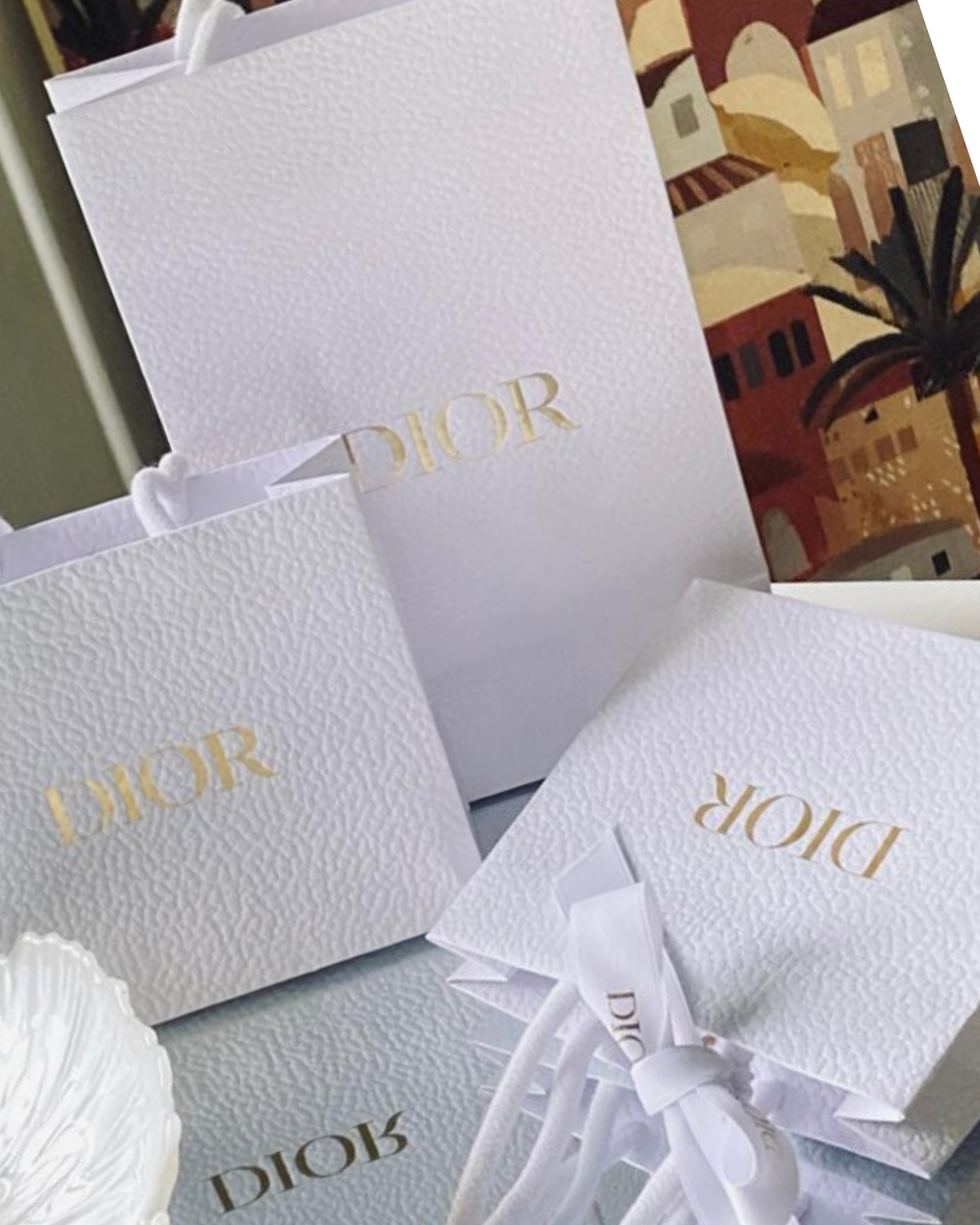D I O R PAPER BAG (WHITE COLOUR)