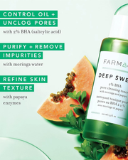 Farmacy 2% Salicylic Acid Toner for Face - Deep Sweep (Size: 10ml)