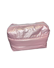 Marc Jacobs Fragrance Toiletry Bag Cosmetic Travel Case - Rose Gold Puffy