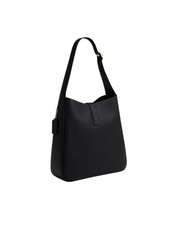 [100% Authentic or Money Back Guaranteed] Hadley Large Shoulder Bag in Black SV/Charcoal/Black (CCD65)