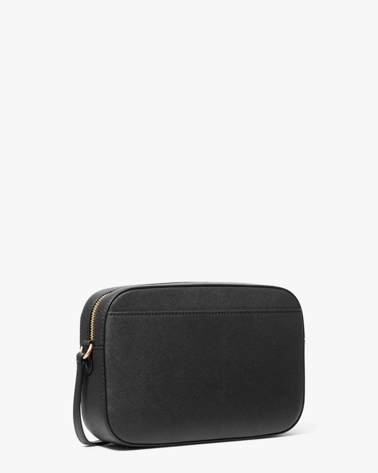 MK Jet Set Large Saffiano Leather Crossbody Bag in Black (35S1GTTC7L)