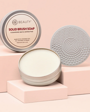 Solid Brush Soap with Cleaning Pad