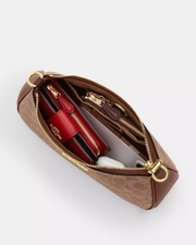 [100% Authentic or Money Back Guaranteed] Teri Shoulder Bag In Signature Canvas in Gold/Tan/Brown(CV933)
