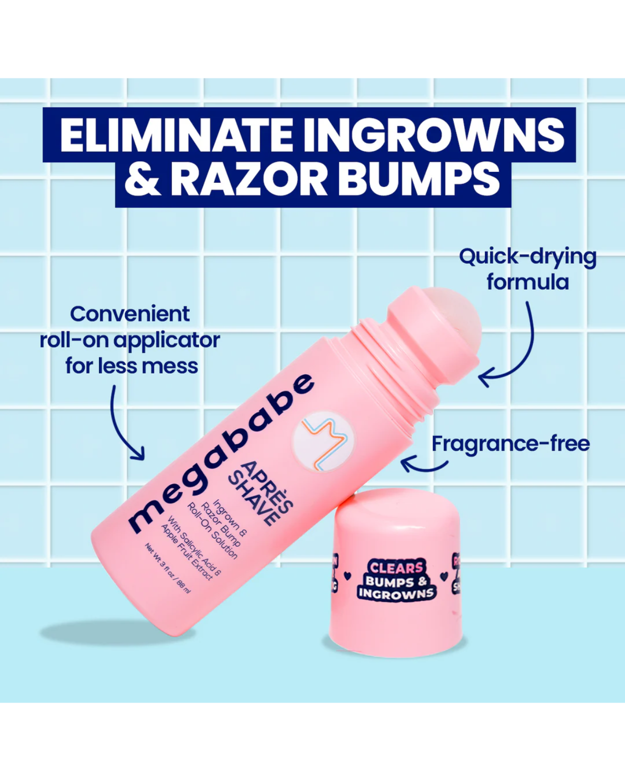 Megababe Apres Shave Hair Treatment | Trial Size | (Size: 50ml)