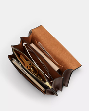 [100% Authentic or Money Back Guaranteed] Mini Klare Crossbody Bag in calf leather/Gold/Dark Stone (CBI23)