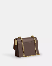 [100% Authentic or Money Back Guaranteed] Mini Klare Crossbody Bag in calf leather/Gold/Dark Stone (CBI23)