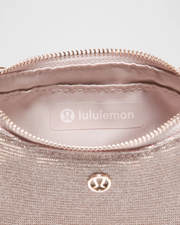 Lululemon City Essentials Nano Shoulder Bag Glitter in Pink Champagne