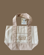 Trader Joe's Limited Striped Mini Canvas Tote Bags